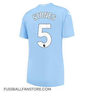 Manchester City John Stones #5 Replik Heimtrikot Damen 2023-24 Kurzarm